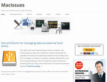 Tablet Screenshot of macissues.com